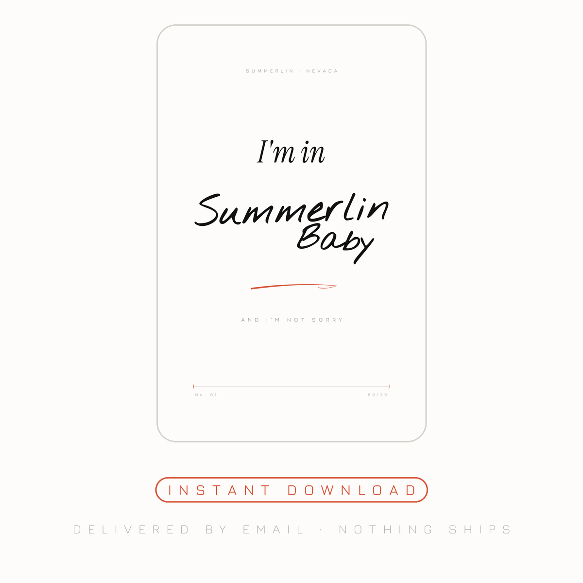 The - I'm in Summerlin, Baby E-Card Collection